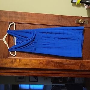 Royal blue fitted dress, size 8